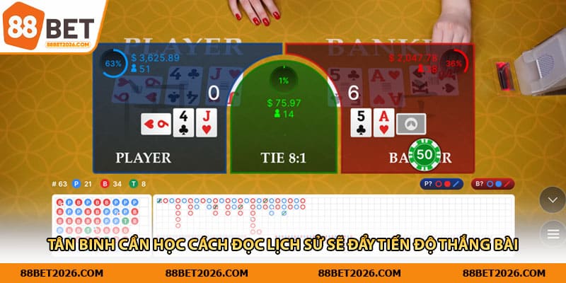 Tân binh cần học cách đọc lịch sử sẽ đẩy tiến độ thắng bài